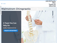 Tablet Screenshot of malmstromchiropractic.com